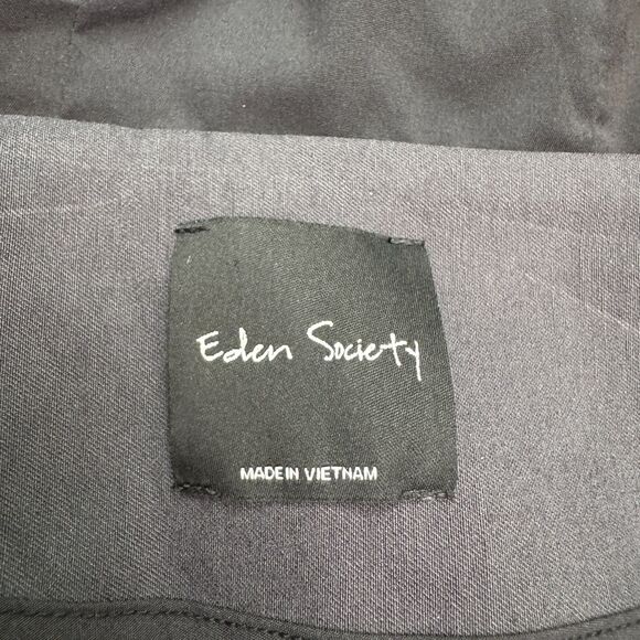 Eden Society Holly Hoodie Cargo utility Jacket Womens XL Gray Military Anorak - Picture 7 of 13